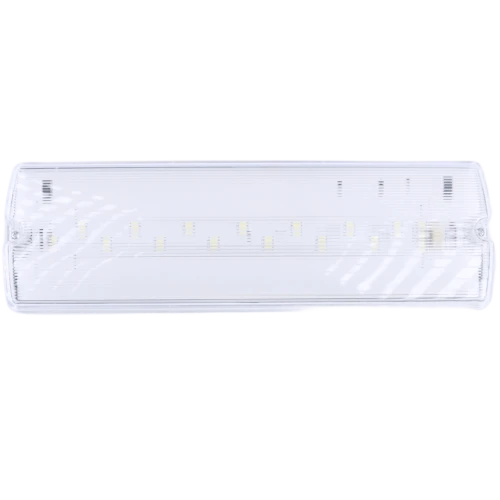 كشاف مسطرة طوارئ مع ستيكر خروج يعمل 3 ساعات طوارئ والبطارية 2.2AH