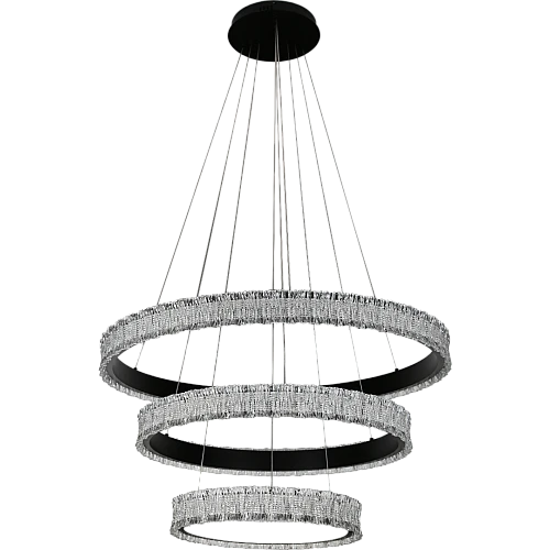 نجف مودرن اسود لون الانارة 3 اضاءات 400*600*800 225 واط