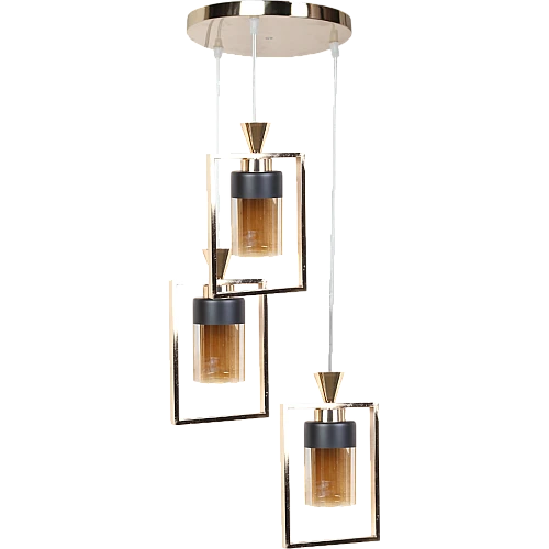 علاقي مودرن ذهبي E27*3