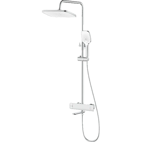 مساطر مع خلاط + سماعة مربع كروم