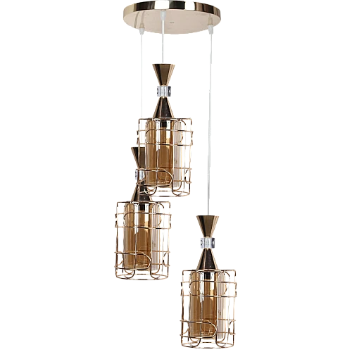 علاقي مودرن ذهبي E27*3