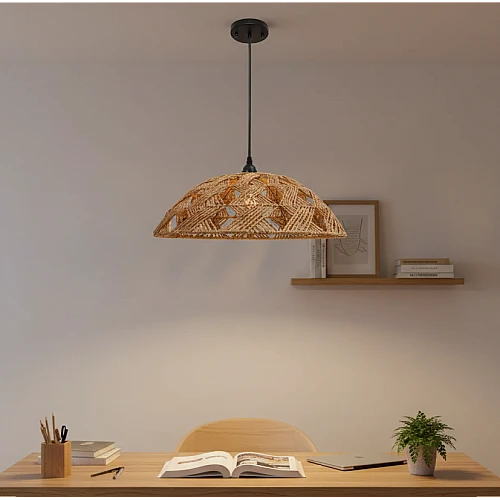 نجف مودرن بني E27*1 مقاس 650 ملم