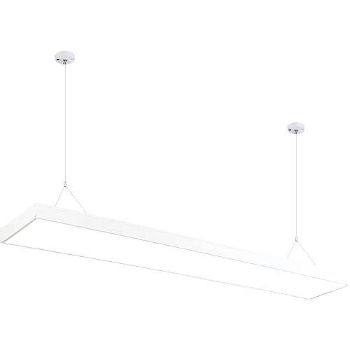 كشاف بنل مكتبي معلق أو لطش غطاء ابيض لون الانارة اصفر 60 واط طول 120 سم