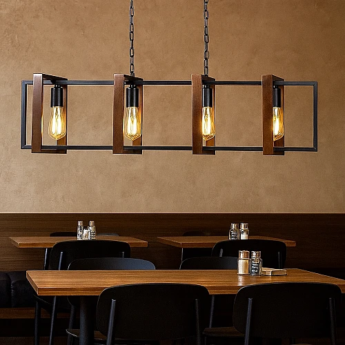 علاقي مودرن اسود E27*4