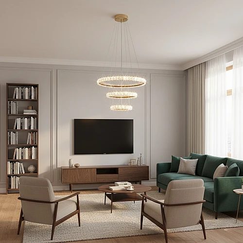 علاقي مودرن ذهبي لون الانارة 3 اضاءات واط 135