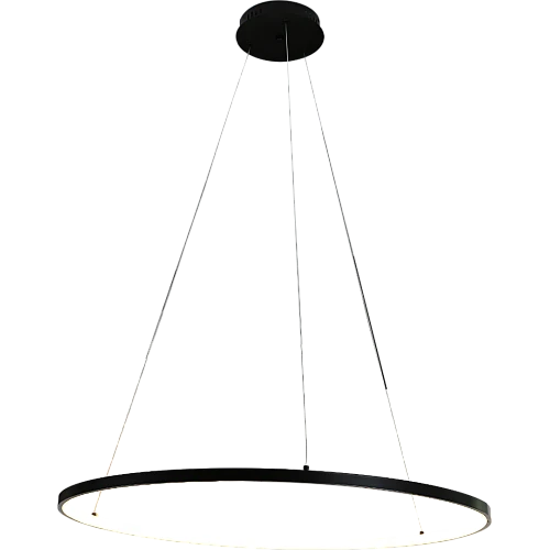 نجف مودرن اسود لون الانارة اصفر 30 واط مقاس 80 سم