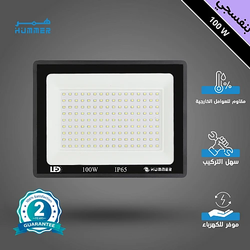 كشاف خارجي لون الانارة بنفسجي 100 واط