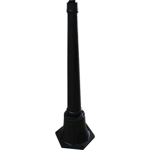  منتج فانوس حديقة مفرد اسود صغير 1 متر-6126S/1-1M/BK