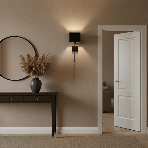 إضاءة أبليك حائط مودرن اسود E14*1L