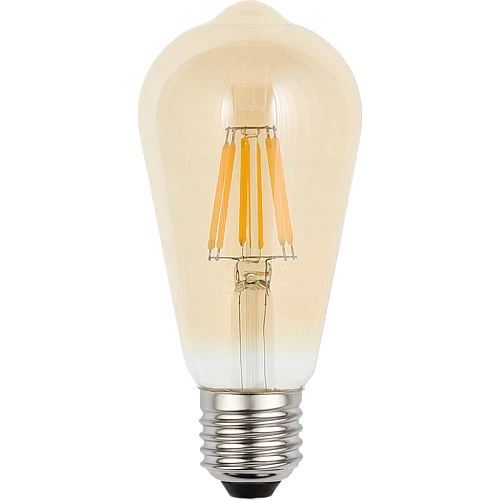 لمبة لون الانارة اصفر 2700K مع قزاز ذهبي كمثرى 5 واط