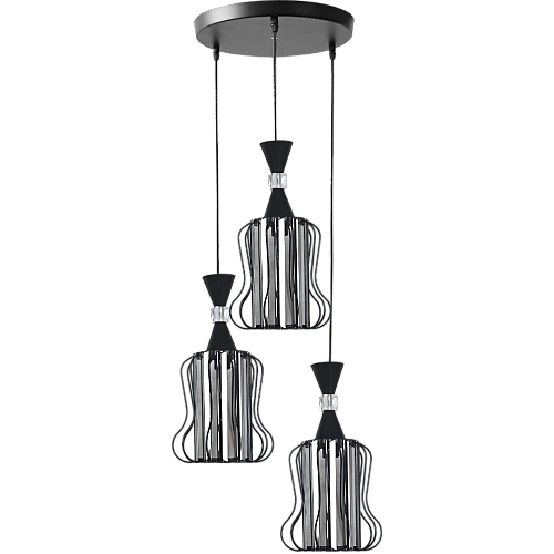 علاقي مودرن اسود E27*3