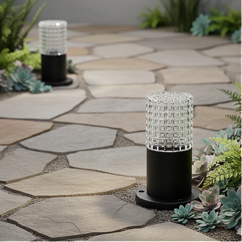 فانوس حديقة 23 سم اسود