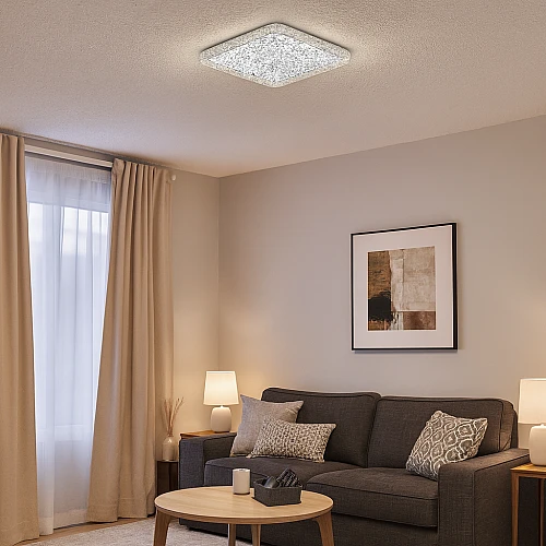 لطش مودرن مربع رصاصي لون الانارة 3 اضاءات واط 30 مقاس 200 ملم