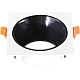  صورة منتج إطار جرم سبوت مربع اسود + ابيض مفرد مانع للتوهج 7 سم موديل HU4477SQ/1WH+BK