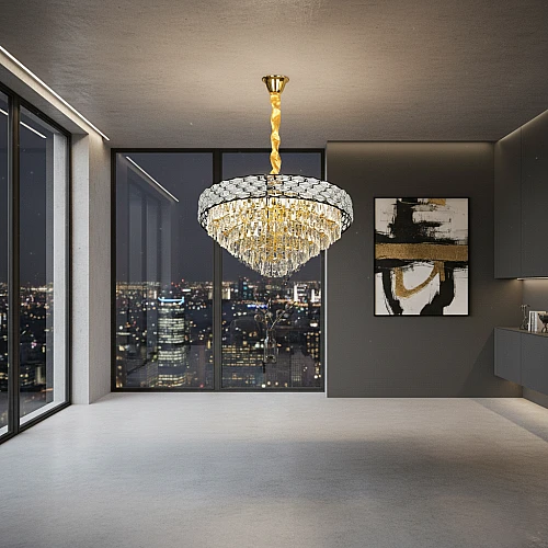 علاقي مودرن اسود + ذهبي E14*15