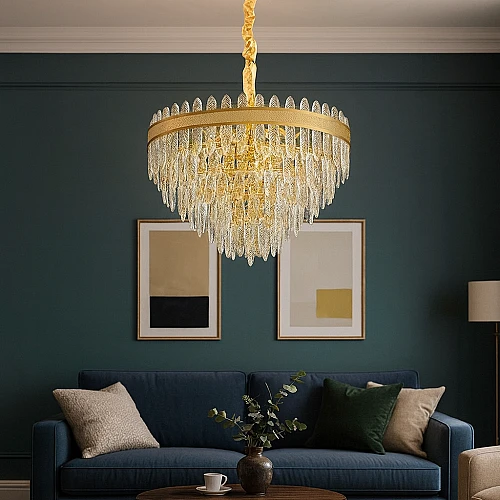 علاقي مودرن ذهبي E14*9 قطر 60 سم