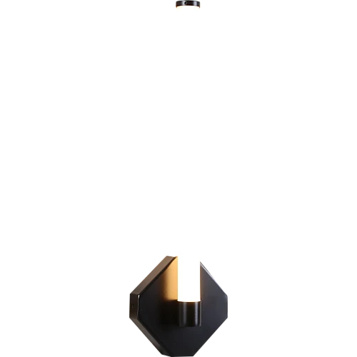 ابليك مودرن اسود لون الانارة اصفر 9W