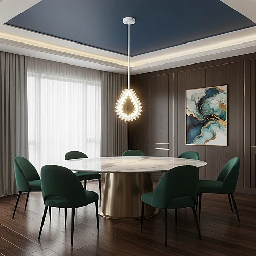 علاقي مودرن 2 متر ابيض لون الانارة 3 اضاءات واط 15