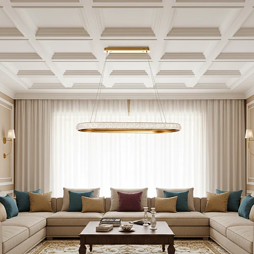 علاقي مودرن ذهبي لون الانارة 3 اضاءات 1000*350 95 واط