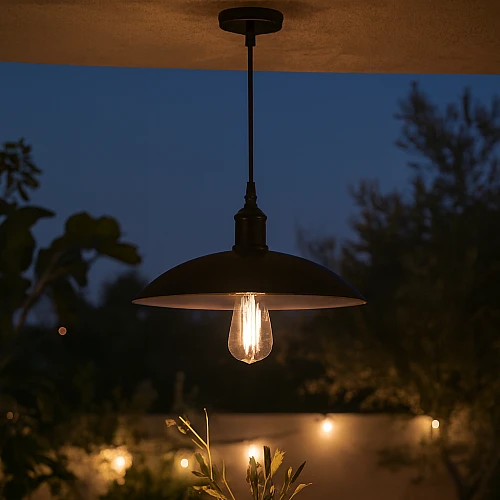 علاقي مودرن 2 متر اسود E27*1 قطر 31 سم 