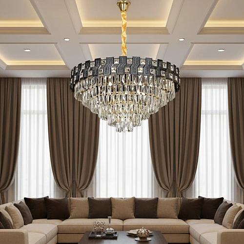 نجف مودرن اسود E14*15 مقاس 800 ملم