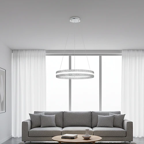 نجف مودرن ابيض لون الانارة 3 اضاءات 75 واط مقاس 600 ملم