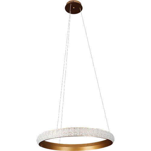 نجف مودرن ذهبي لون الانارة اصفر 48 واط قطر 600 ملم