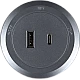راس فيش مجرى دائري جرافيت USB مع TYPE-C توفل