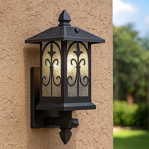 فانوس حائط جداري خارجي اسود