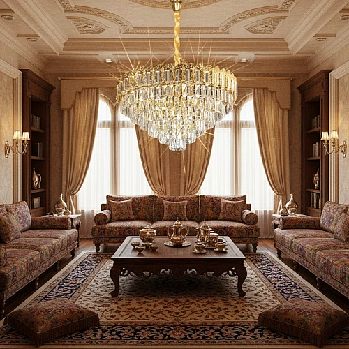 علاقي مودرن ذهبيE14*15