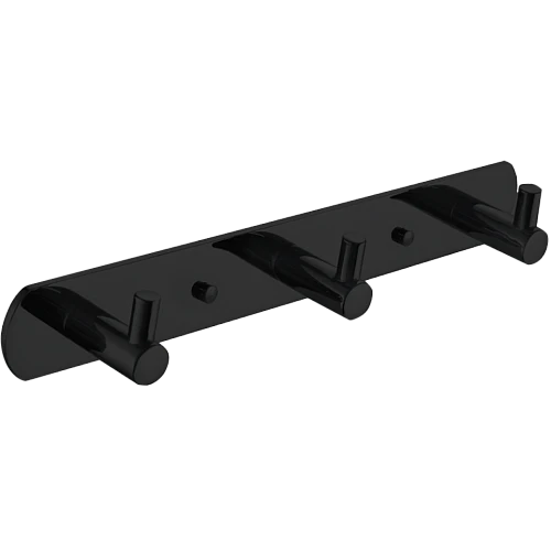 علاقة ملابس حائط دائري ثلاثي اسود