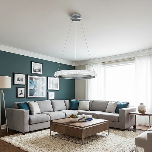 علاقي مودرن فضي لون الانارة 3 اضاءات 65W