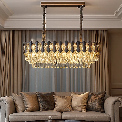 نجف مودرن 800*300 فضي E14*10L