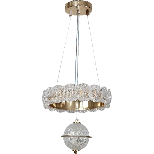 نجف مودرن ذهبي لون الانارة 3 اضاءات 55 واط مقاس 300 ملم