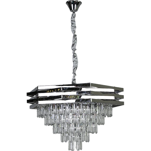 نجف علاقي كريستال فضي E14*9L مقاس 60 سم نجف علاقي كريستال فضي E14*9L مقاس 60 سم