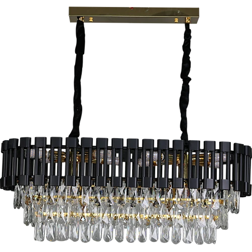 نجف مودرن غطاء اسود مع ذهبي 800*300 E14*10L