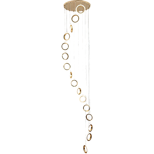  منتج علاقي 16حلقة روز ذهبي لون الانارة 3اضاءات (125 واط )-HA/C5163/16/FGD+3CO