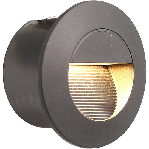 اضاءة درج دفن شكل اسود لون الانارة اصفر 5 واط اضاءة مشرقة وجذابه