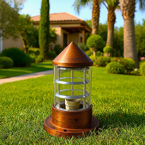 فانوس حديقة 23 سم نحاسي