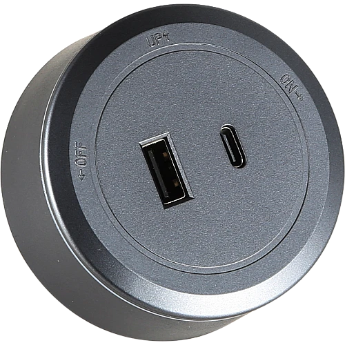 راس فيش مجرى دائري جرافيت USB مع TYPE-C توفل
