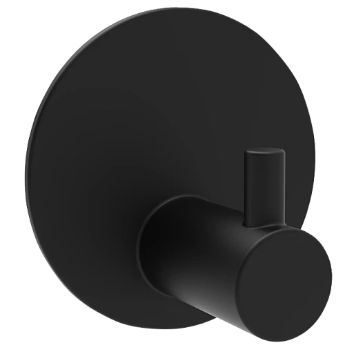 علاقة ملابس حائط دائري مفرد اسود