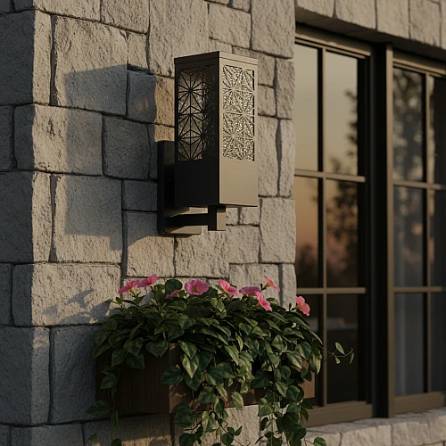 فانوس جداري خارجي اسود E27