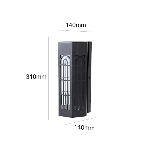 فانوس حائط جداري خارجي اسود