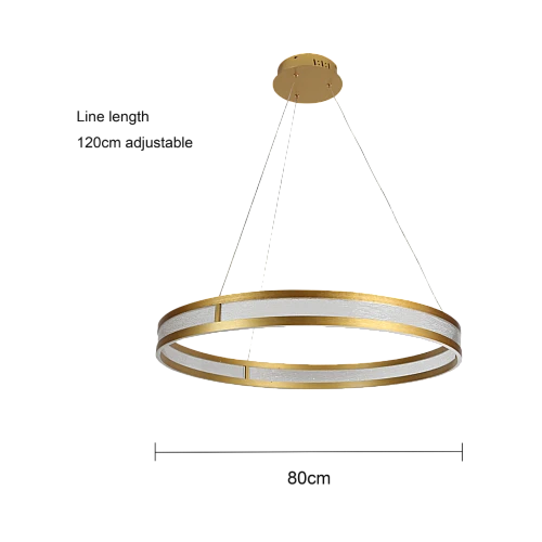نجف مودرن ذهبي لون الانارة 3اضاءات 115 واط مقاس 80 سم