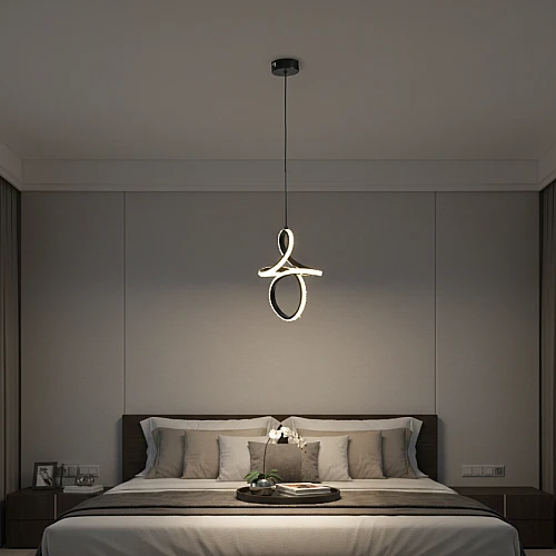 علاقي مودرن اسود لون الانارة 3 اضاءات 18 واط