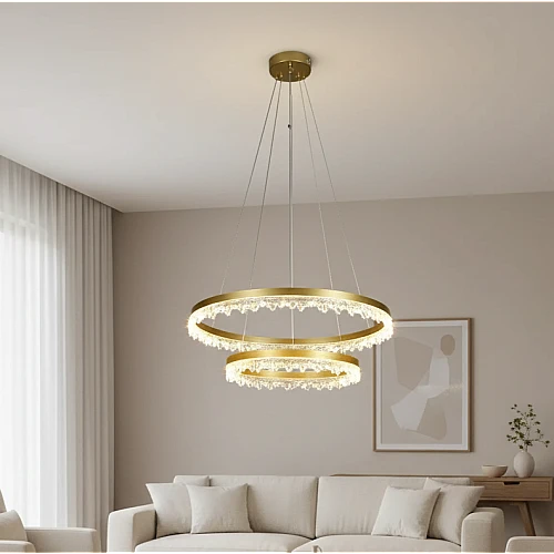 علاقي مودرن ذهبي لون الانارة 3اضاءات واط 75 مقاس 40+60 ملم