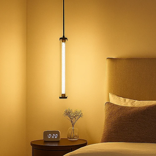 نجف مودرن اسود لون الانارة اصفر 5 واط مفرد