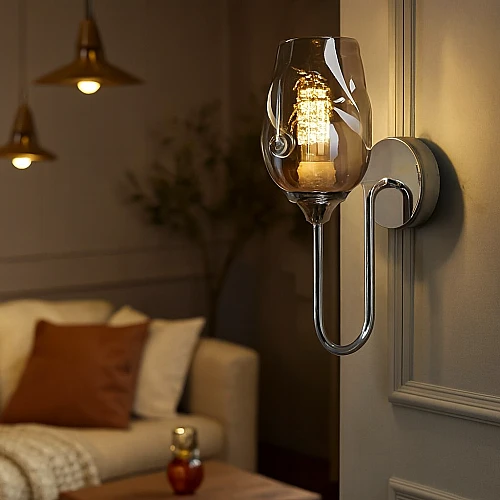 ابليك مودرن فضي E14*1