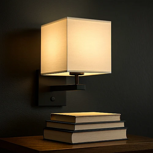 إضاءة ابليك حائط مودرن اسود E27*1L مفرد