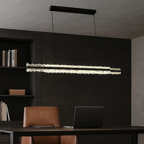 نجف مودرن اسود لون الانارة 3 اضاءات 1200L+ 85 واط